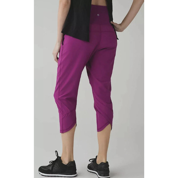 Lululemon Tranquil Crop Pants Regal Plum 10